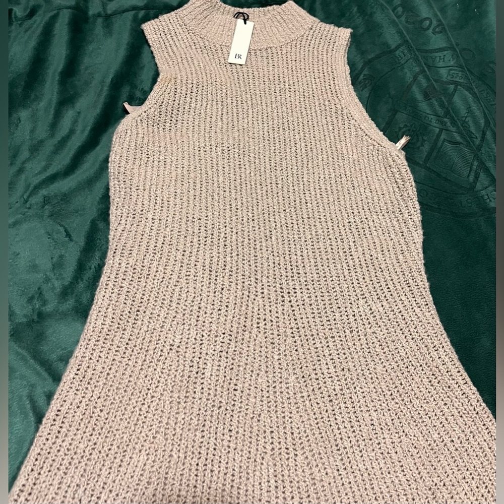 BANANA REPUBLIC MERINO-BLEND MOCK-NECK MIDI SWEATER DRESS - Picture 2 of 8